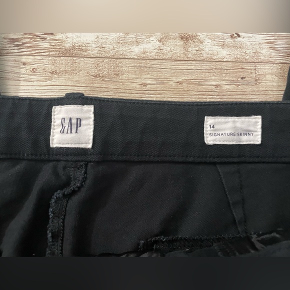 GAP Women’s Bi-Stretch Skinny Ankle Pants Black 14 Reg Large - Picture 12 of 16
